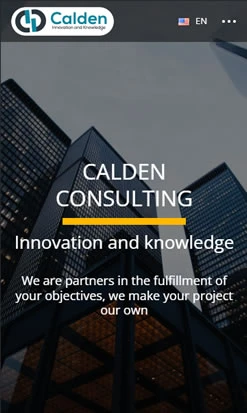 Versión mobile de Calden Consulting
